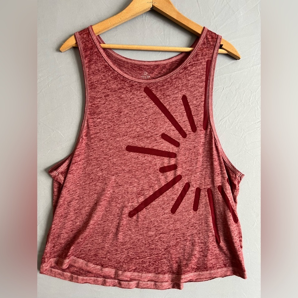 Aerie Red Crop Top